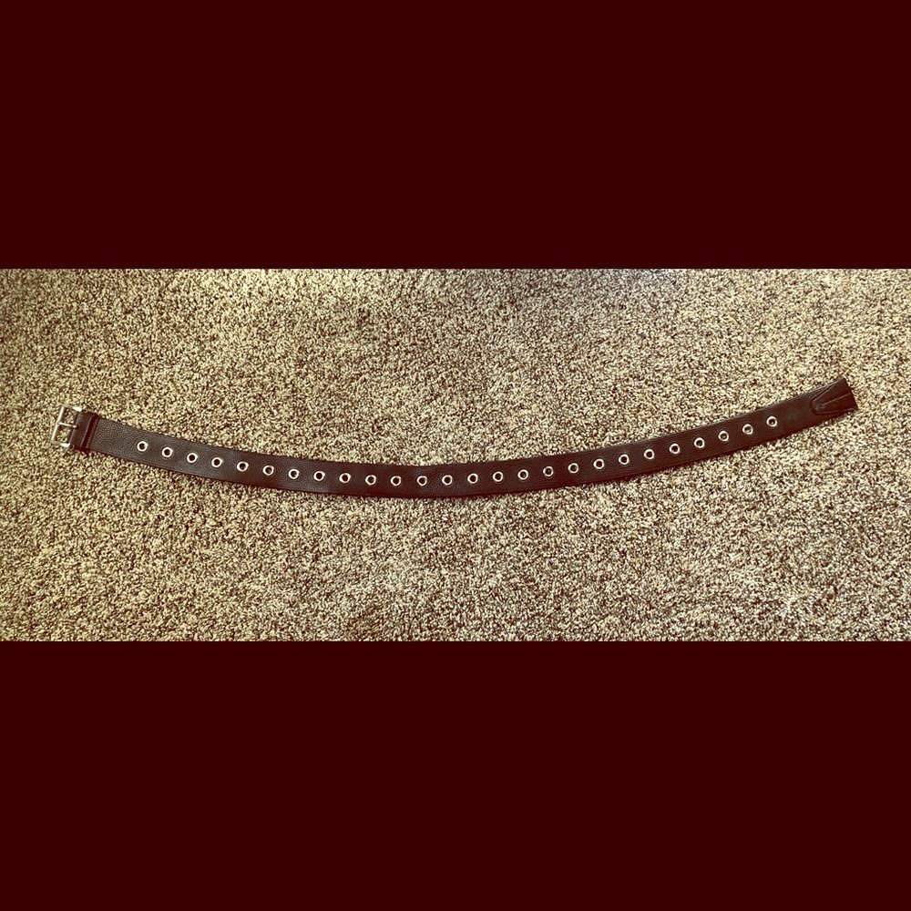 32” Black Prada Belt EUC